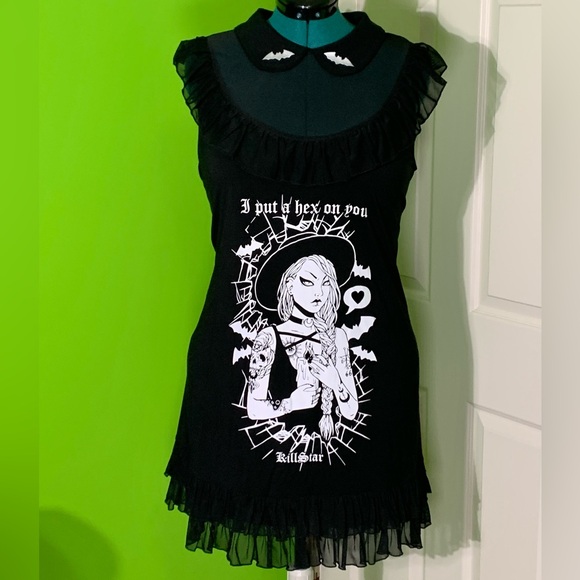 Killstar Hex Babydoll Dress - Picture 2 of 10